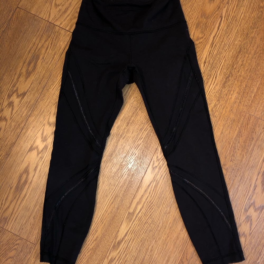 Black yoga leggings by lululemon